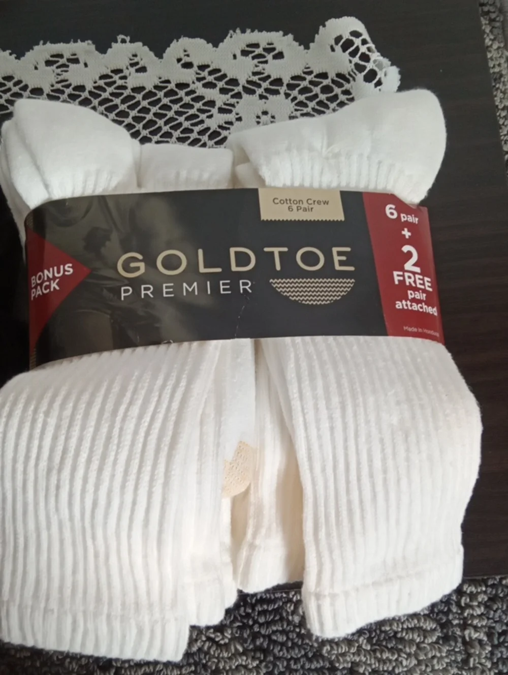 Gold Toe Men’s Crew & No-Show Sock Pack – White, Gray, Black, Tan Size Shoe 6-12